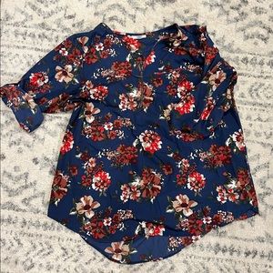 Plus size floral top